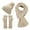 Beige, variant on Scarface, Scarf Gloves Hat Set for Teen Girls Women&Men Autumn Winter Warm Wool Hat Scarf Gloves Three, Scarf Red One Size
