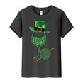 thumbnail image 4 of Prolriy T-Shirt de la Saint-Patrick pour Femmes, Imprimé Verre de Vin, Col Rond, Manches Courtes, T-Shirt Noir TTTG, 4 of 4