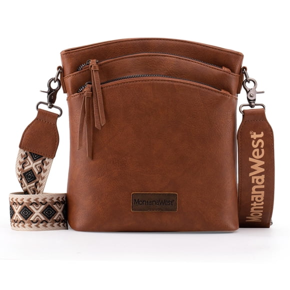 Bandolera Montana West MWC-H185DBR de piel vegana