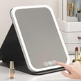 thumbnail image 4 of Dressing Table Mirror with Led Light Rechargeable Lighteds Makeup Mirror for Bathroom Bedroom, 4 of 5