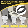 thumbnail image 2 of Replaces Part 385311652 Toilet Base Seal & Mounting Hardware Kit, Toilet Flange Seal Compatible with Dometic 300 310 320 RV Toilet for RVs, Boats, Camper Trailers, 2 of 6