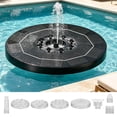 thumbnail image 1 of HCBY Solar Floating Pump, 3.5W Multi-Nozzle Water Fountain, Solar Powered Auto Operation, Decorative Circulation Pump for Garden Pond Pool Bird Bath, 1 of 8