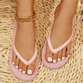 thumbnail image 6 of ibiyuan Womens Flip Flops with Arch Support Thong Sandals for Women Non- Woven Sole Shower Slippers Cushioned Orthofeet Shoes for Women for Summer Beach, 6 of 8