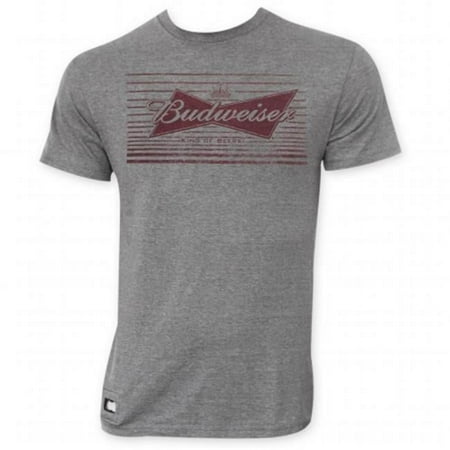 Budweiser 27194L Lined Bow Logo Pop Top T-Shirt, Large