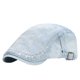 thumbnail image 2 of Sombreros para hombre, estilo antiguo, lavados, desgastados, rotos, boina vaquera, sombrero inglés con visera ancha, sombrero de rayón para hombre., 2 of 3