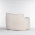 thumbnail image 4 of Soft Tufted Foam Bean Bag Chair for Adults Teens, Fluffy Lazy Sofa Teddy Fabric Bag, Comfortable Couch, Stuffed Sofa, Reading Chair, Lounge Chair for Bedroom Living Room Apartment, Ivory White, 4 of 7