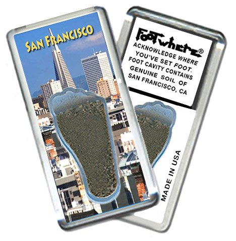 San Francisco FootWhere Souvenir Fridge Magnets. (SF200 - Assorted)