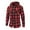 Red-men zipper hoodie, variant on Txeol Mens Plaid Flannel Jacket Long Sleeve Full Zip Hoodies Chest Pockets Drawstring Hooded Cargo Sweatshirts Christmas Gifts,White M