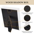 thumbnail image 3 of Marco Shadow Box SMZCTYI 8 x 10, paquete de 3 unidades, madera con vidrio (blanco), 3 of 8
