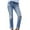 *Light Blue, variant on CENGNIAN Women's Vintage Slimming Ripped Jeans,Womens Washed Destroyed Trousers,Butt Lift Streetwear Denim Pants For Ladies,Black,Size XL