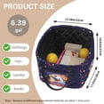 thumbnail image 6 of Yuyamidu 250th Eagle Flag Storage Basket Fabric with Handles Quilted Basket Large Capacity Laundry Basket Portable Folding Storage Nursery Organizer Bin for Clothes Toys, 6 of 6