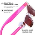 thumbnail image 2 of Colossein UV400 Mirrored Lens Women's Outdoor Sunglasses, Pink, 2 of 6