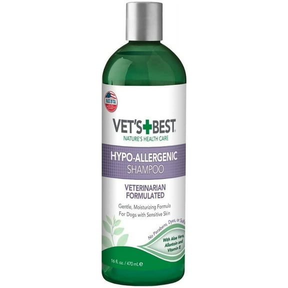 Vet's Best Hypo-Allergenic Dog Shampoo for Sensitive Skin, 16 oz