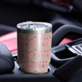 thumbnail image 4 of 30oz Pink Christmas Tree Pattern Tumblers Stainless Steel Tumbler with Lid and Straw,Vacuum Insulated Double Wall Travel Tumbler Cups Mug with Cleaning Brush for Coffee,Tea, 4 of 7
