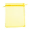 thumbnail image 2 of opvise 50 Pcs Organza Jewelry Gifts Drawable Box Wedding Gift Candy Mini Pouch Bag Yellow, 2 of 8