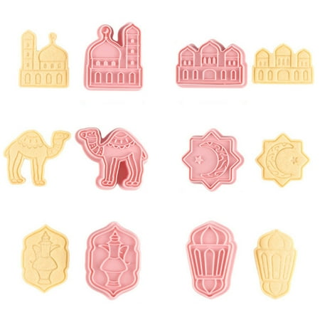 

Eid Mubarak Cookie Cutter Silicone Biscuit Mold DIY Fondant Cake Baking Tools for Party Decor