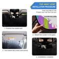 thumbnail image 3 of Foldable Car Windshield Sunshade UV Sun Visor Protector Blocks UV Rays Keeps Vehicle Cool 53x23.5 Inch Smiling Daisy on Multicolor Background, 3 of 8