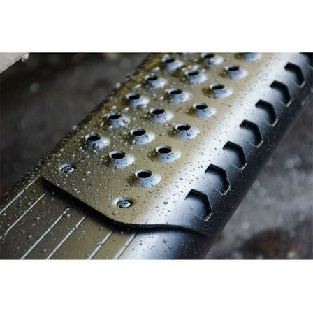 LUVERNE 584078-571529 O-Mega II 78" Black Aluminum Wheel to Wheel Side Steps Fits select: 2015-2021 FORD F150, 2022 FORD F150 SUPERCREW