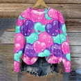 thumbnail image 5 of Ounisa Valentines Day Shirts Women Valentine Crewneck Sweatshirts Love Heart Sweatshirt Valentine's Long Sleeve Tops, 5 of 5