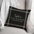 thumbnail image 3 of Creative Products Favorite Place on Black 18x18 Indoor / Outdoor Pillow, 3 of 3