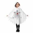 thumbnail image 3 of Zylarhe Kids Halloween Jumpsuits Dance Stage Performance Party Outfit Playful Home Wear for Toddlers White 6-7 Years, 3 of 8