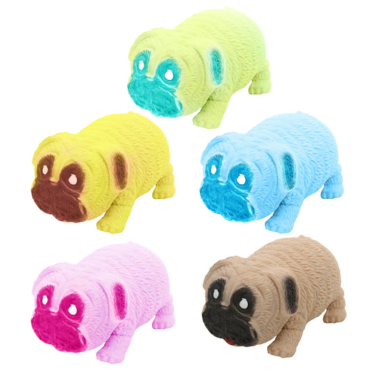 Expressions 1pc Shaggy Dog Squeeze Toy - Squishy Pet Dog - Novelty Fidget  Toys, Anxiety Relief Items, Sensory Toys & Stress Relief Dog Toy, Fidgets
