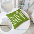 thumbnail image 2 of Set of 4 Dasiy Pillow Covers 18x18 Green Spring Summer Pillow Covers Hello Sunshine Flower Floral Cushion Covers Square Cotton Linen Pillow Cases for Couch Sofa Patio Outdoor Home Decor(18 Inch), 2 of 6