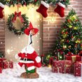thumbnail image 2 of Christmas Goose Outfit Handmade Porch Goose Santa Outfits Cute Goose Clothes for 23" Goose Halloween Christmas Outdoor Patio Yard Lawn Art, 2 of 9