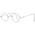 thumbnail image 2 of Agstum Retro Round Titanium Optical Eyeglasses Frame Wire Rim Cable Temples No Nose Pads, 2 of 12