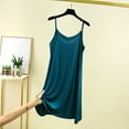 thumbnail image 2 of ameIAEA Nightgowns for Women V Neck Nightshirts Sleeveless Cami Sleep Dress Soft Loungewear, 2 of 3