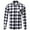 White, variant on Men's Slim Fit Flannel Shirts Vintage Buffalo Plaid Shirt Long Sleeve Casual Button Down Dress Shirts White 2XL
