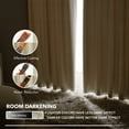 thumbnail image 5 of Deconovo Blackout Curtains for Kitchen Windows, Room Darkening Panels with Back Tab and Rod Pocket, Beige, 2 Pieces, 52"x45", 5 of 8