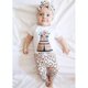 thumbnail image 3 of Conjunto de ropa con estampado de verano para niña recién nacida, mono + Pantalones largos Impresión Zulema Conjunto de mameluco de niñas, 3 of 8