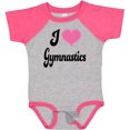 thumbnail image 3 of Inktastic I Love Gymnastics Girls Baby Bodysuit, 3 of 5