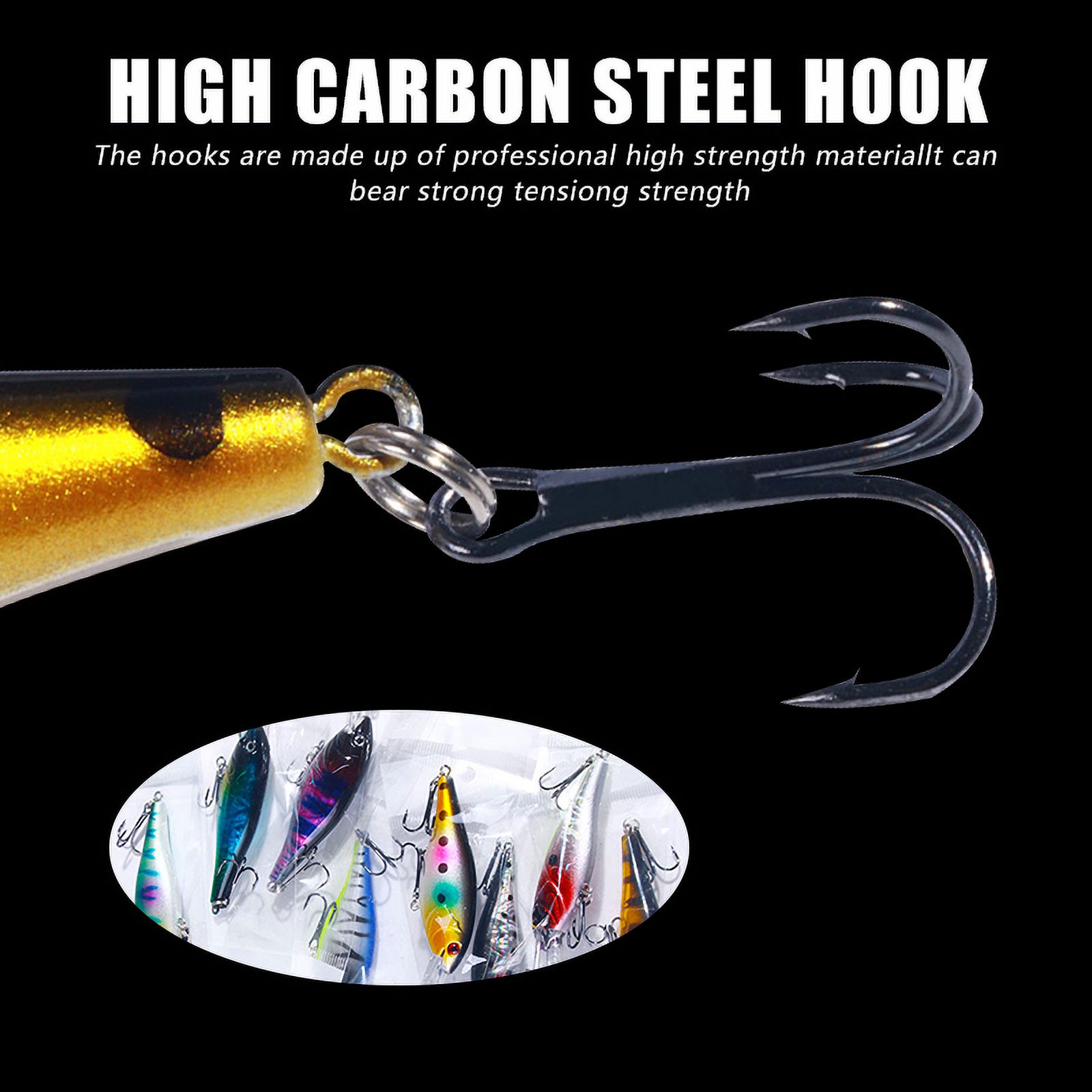 HENGJIA Minnow Fishing Lures,16Pcs Large Crankbaits Set Fishing Hard Baits Swimbaits Boat Topwater Lures for Trout Bass Perch Fishing