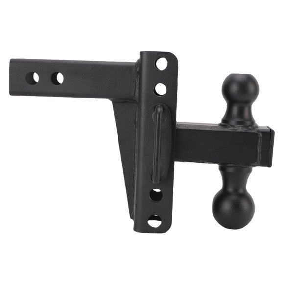 Adjustable Trailer Hitch Ball Mount, Strong Towing Capacity Heavy Duty Drop Hitch Dual Pin Lock Easy Adjustment for Camping Vehicle
