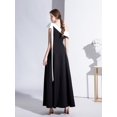 thumbnail image 2 of Vestido de noche negro de verano para mujer, de un solo hombro, elegante, para banquetes, de alta sociedad, vestido largo ajustado para uso diario, 2 of 6