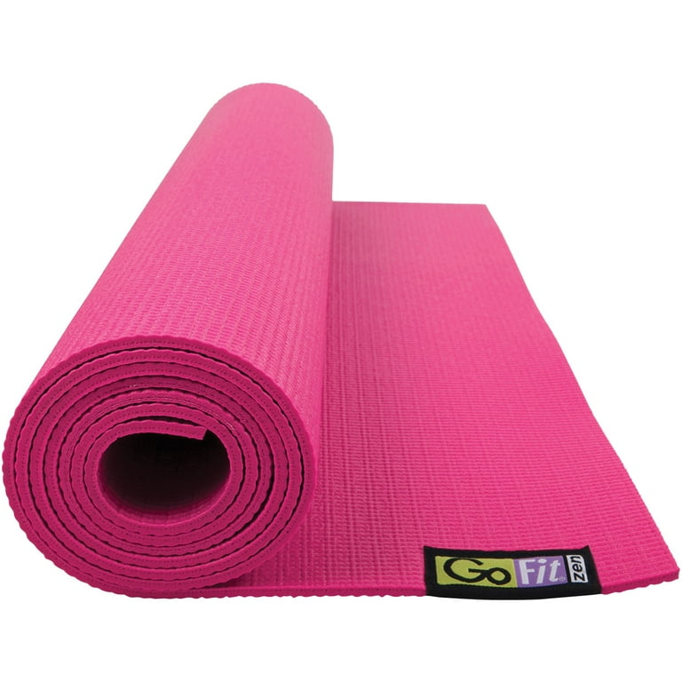 GoFit GF-YOGA-PK Yoga Mat (Pink) & GF-YB-GY Yoga Block 