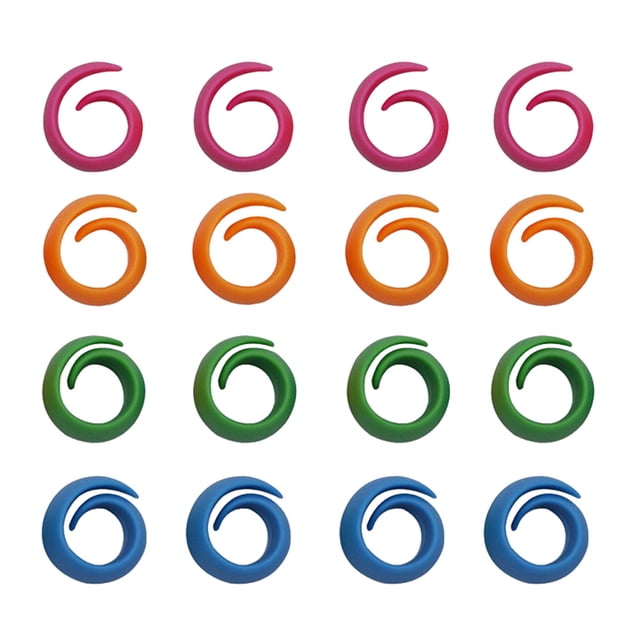 WASHWEPE 50Pcs Silicone Bobbin Holder Clips for Sewing Machine Thread Spools Flexible and Reusable