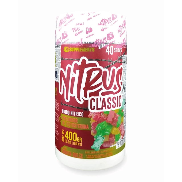 Óxido Nítrico NITRUS Pre Entreno 43 Supplements 400GR multicolor Unitalla