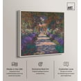thumbnail image 2 of Monet's Garden Canvas Print Floral Wall Art by Art Remedy, Silver Frame, 24 x 24, 2 of 6