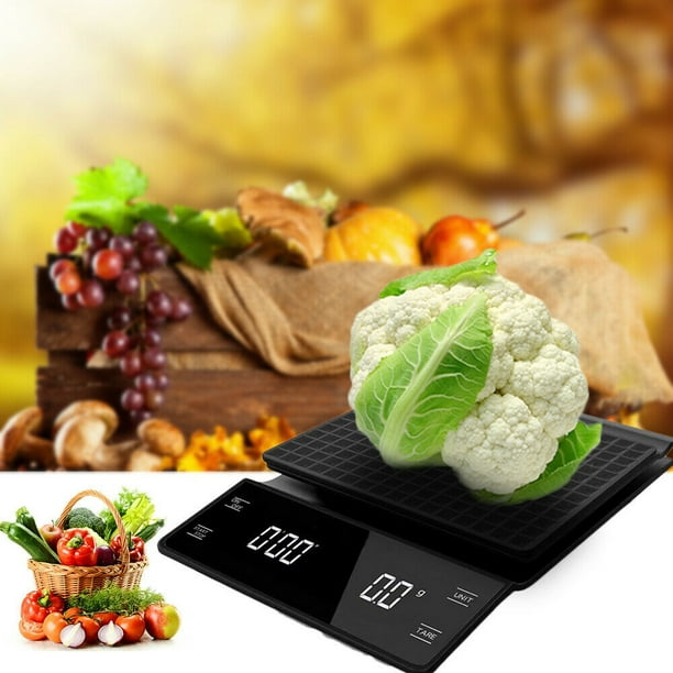 Balance alimentaire portable, balance de cuisine numérique 10 kg/1g Balance  de café électrique en acier inoxydable Gram et Oz pour la cuisson