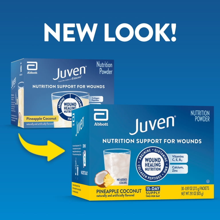 Juven Therapeutic Nutrition Drink Powder, Pineapple Coconut, 30