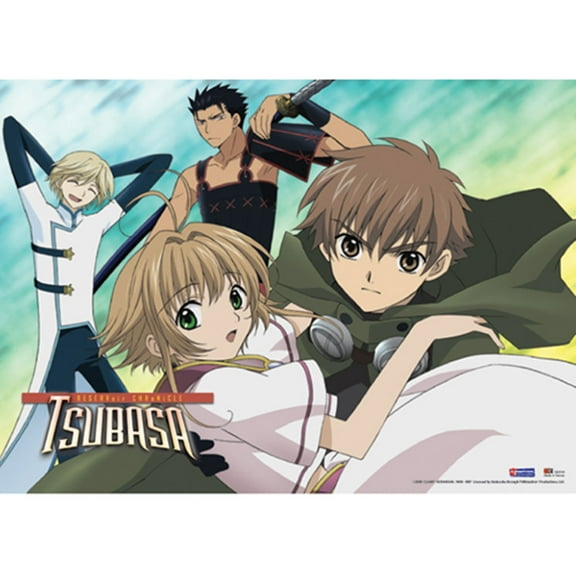 Tsubasa Syaoran Saving Sakura Wall Scroll