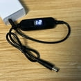 thumbnail image 3 of XISAOK Type C to 5.5x2.1mm 2V 1.5V 3V 4.5V 6V 9V 12V 0.5A Cable with Switches Display, 3 of 15