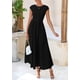 thumbnail image 4 of Vestido largo casual de verano PRETTYGARDEN para mujer negro, talla pequeña, 4 of 9