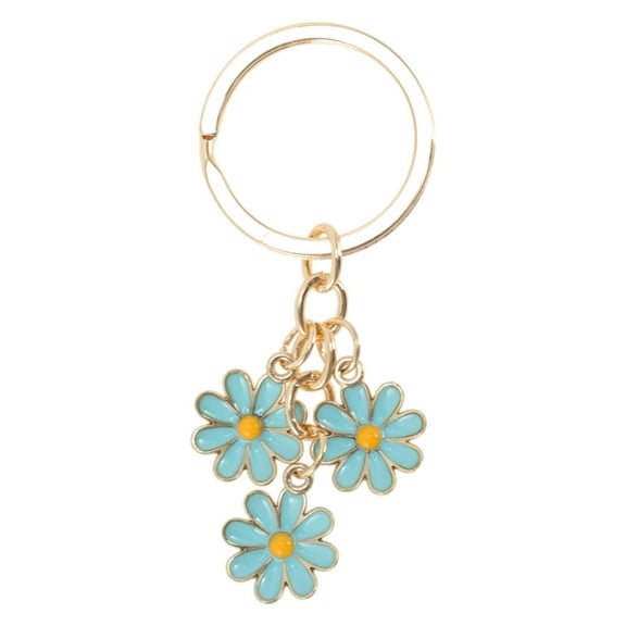 Unique Bargains 1 Pc Stylish Floral Handbag Charm Bag Accessories 2.76″ Blue