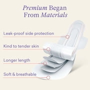 PurComfy Premium Postpartum Pads for Women, Extra Long Heavy After-Birth Incontinence Pads, Maximum Absorbency Leak-Proof Bladder Protection Sensitive Skin Ultra Soft Winged Maternity Pads, 96ct
