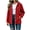 Red, variant on Staron Women's Raincoat Waterproof Hooded Zip Lightweight Casual Long Sleeve Solid Outdoor Travel Windbreaker Jacket, Black M