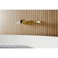 thumbnail image 4 of Kingston Brass KS5027PL  Two-Handle Wall Mount Roman Tub Faucet, Brushed Brass, 4 of 7